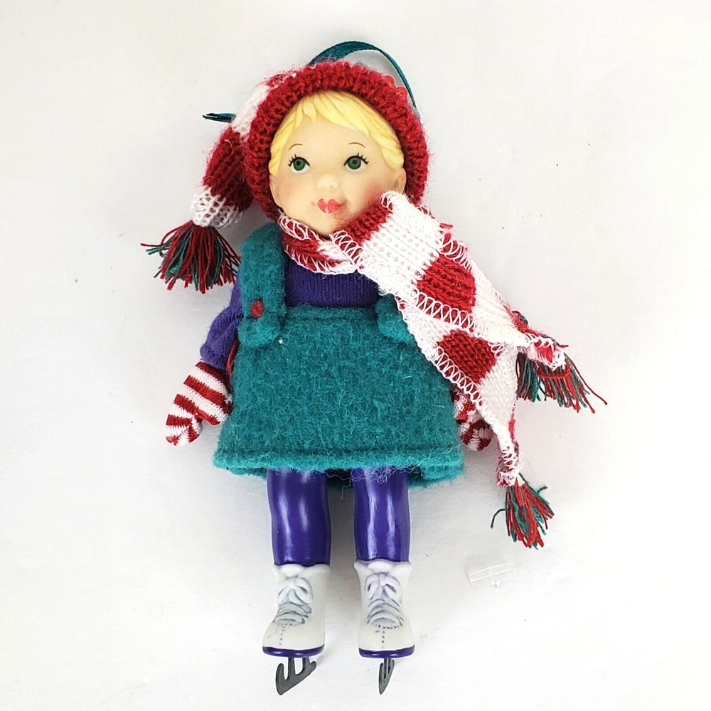 Hallmark Mistletoe Miss Ice Skating Christmas Ornament 2002 Blonde No Box